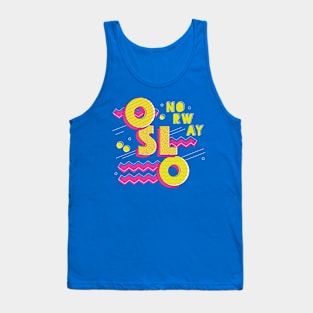 Retro 90s Oslo, Norway Tank Top